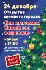 Открытие снежного городка «Как снеговики Новый год встречали» Открытие снежного городка «Как снеговики Новый год встречали»